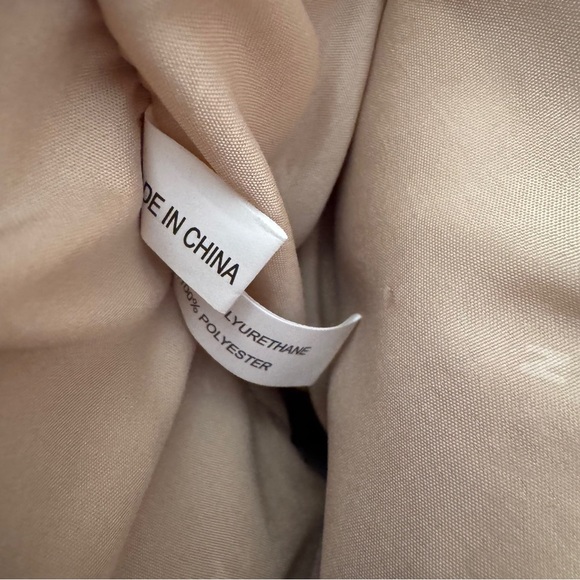 NWT New York and Company Stylish Nude Satchel has short and long straps - Picture 7 of 14